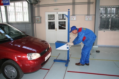 Faralar yorug‘lik parametrlari o‘lchagichi IPF-01.