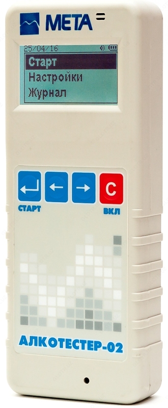 &quot;Breathalyzer 02&quot; elektrokimyoviy alkogolning ko&#39;rsatkichi