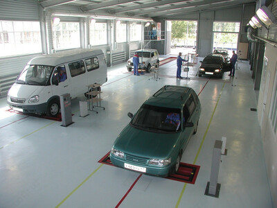 ЛТК-С 10000 Автоматизированная универсальная линия технического контроля для проверки технического состояния грузовых и легковых автомобилей, а также