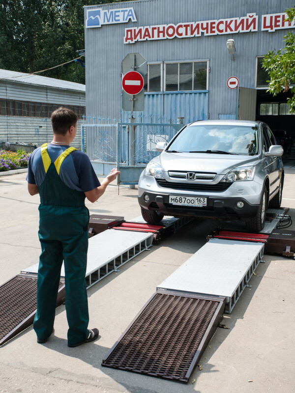 ЛТК-МБ 3500М Мобильная блочная станция для проверки технического состояния легковых автомобилей и микроавтобусов  в том числе полноприводных  с нагруз