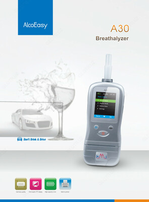 Анализатор алкоголя AlcoEasy A30 с возможностю печати (встроенным принтером)