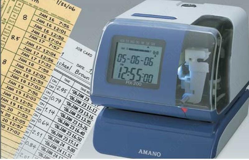  Автоматические штамп часы AMANO PIX 200 для путевых листов - 