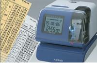  Автоматические штамп часы AMANO PIX 200 для путевых листов - 