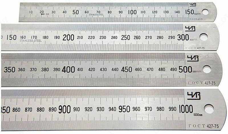 Chelik o'lchov o'lchagichi 1000 mm GOST + tekshirish