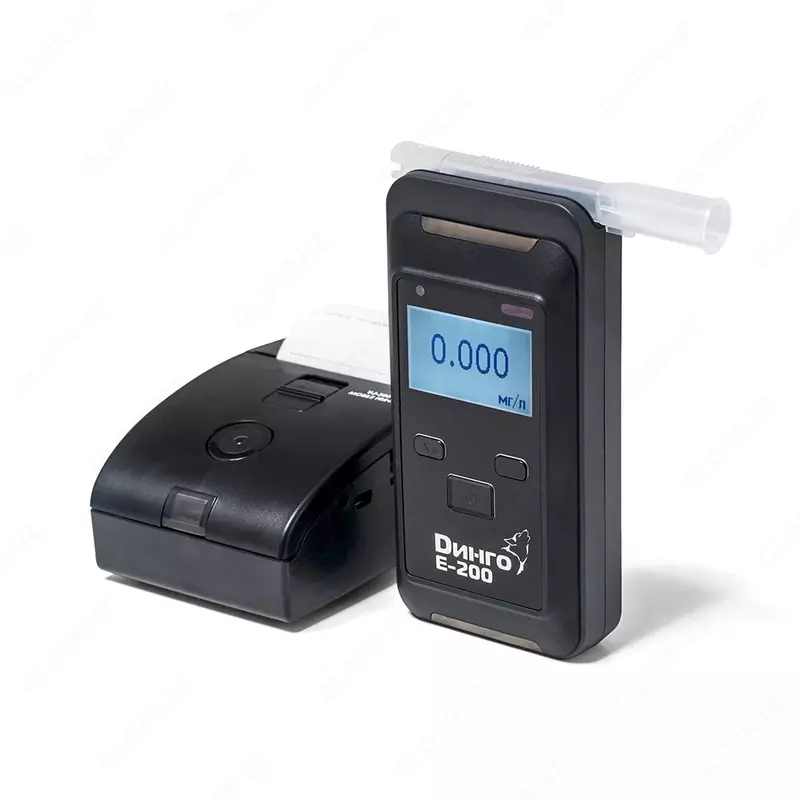 Анализатор концентрации паров этанола в выдыхаемом воздухе Динго Е-200 с принтером простой