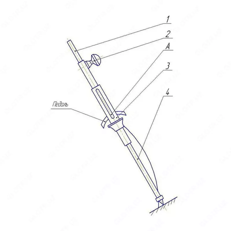  CN14950 Tormoz va ilashish muftasi pedallarining erkin yurishini tekshirish uchun moslama STORM (katta nayza) - 