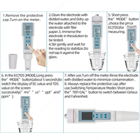 499 000 so'm 4 raqamli pH / TDS / EC / TEMP hisoblagichi