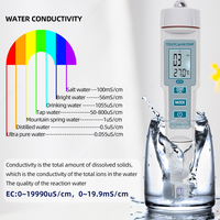 4 raqamli pH / TDS / EC / TEMP hisoblagichi Chakana savdo