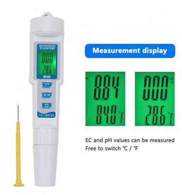 499 000 сум / шт. Профессиональный EC/PH/TEMP тестер воды 3 в 1