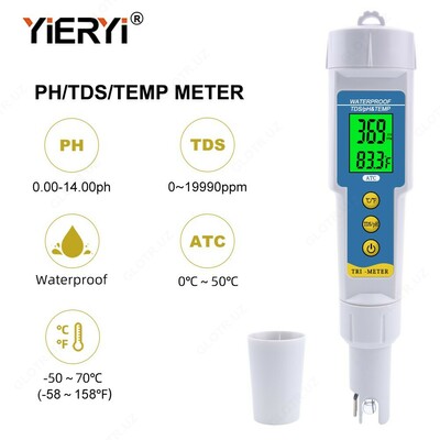 Высокоточный Профессиональный 3 в 1 тестер воды TDS/pH/TEMP