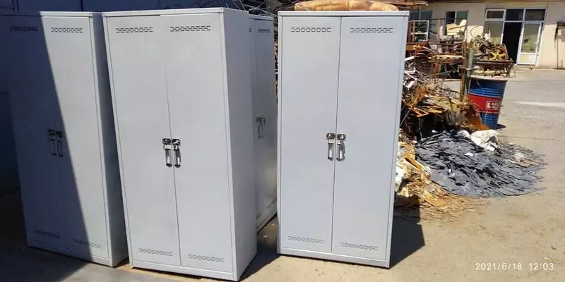 4х секционный 2х ярусный Металлический Шкаф для одежды