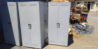 4х секционный 2х ярусный Металлический Шкаф для одежды