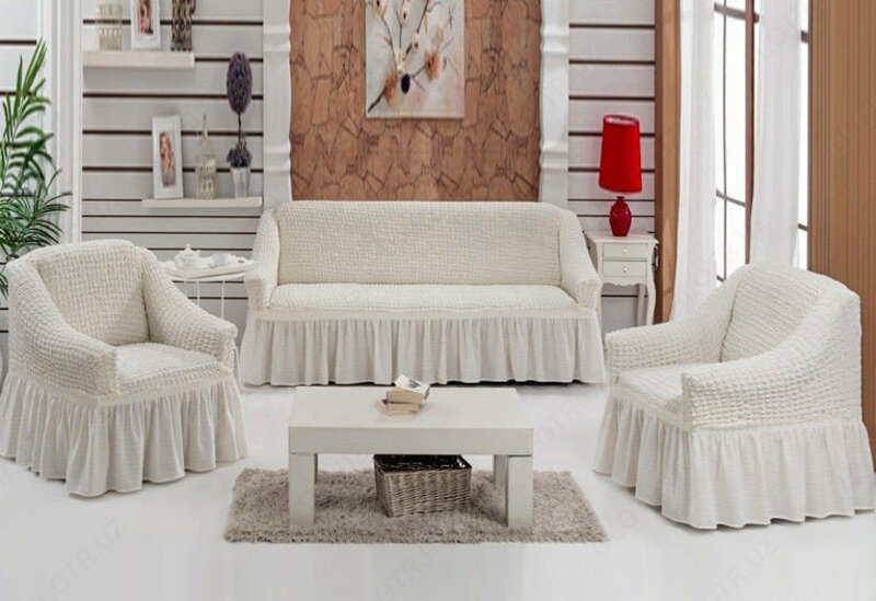 Химчистка мебельных чехлов диван + 2 кресла - 240 000 сум