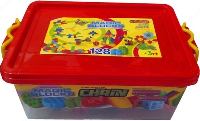 Bolalar konstruktori Sehrli bloklar 128 ta detal