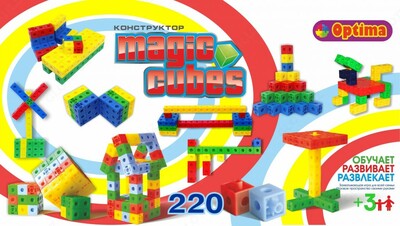 Bolalar uchun konstruktor Sehrli kubiklar 220 ta detal - 80 000 so'm 1 donadan
