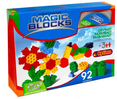 Bolalar konstruktori Sehrli bloklar 96-detal