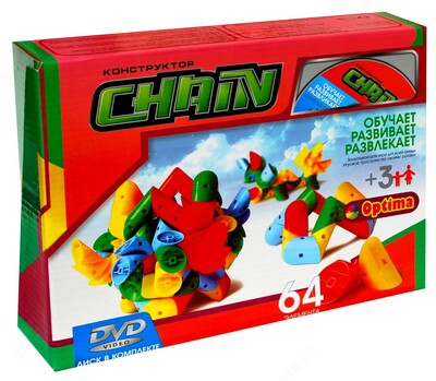 Bolalar uchun mo‘ljallangan konstruktorlar 64 qismli "Ilon"