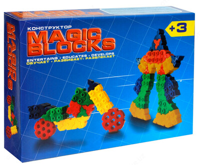 Bolalar konstruktori sehrli kubiklar 96 detal