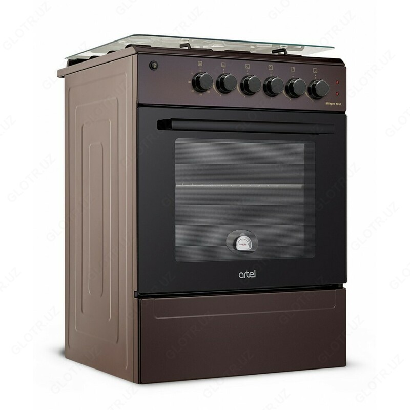 Комбинированная плита Artel Milagro 10 K KП (без гриля / чугун) Коричневая