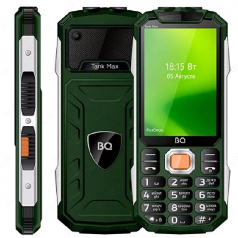Mobil telefon BQ 3586 Tank Max Green