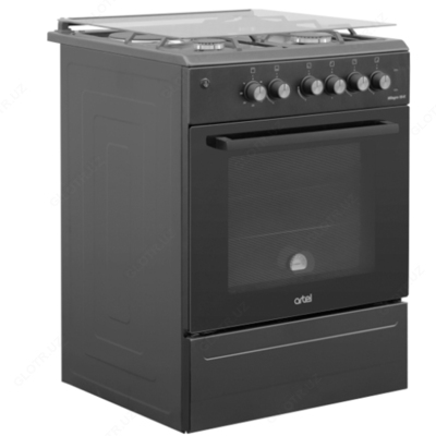 Gazli pechka Artel Apetito 10 G GP panjarasiz mat qora quyma temir