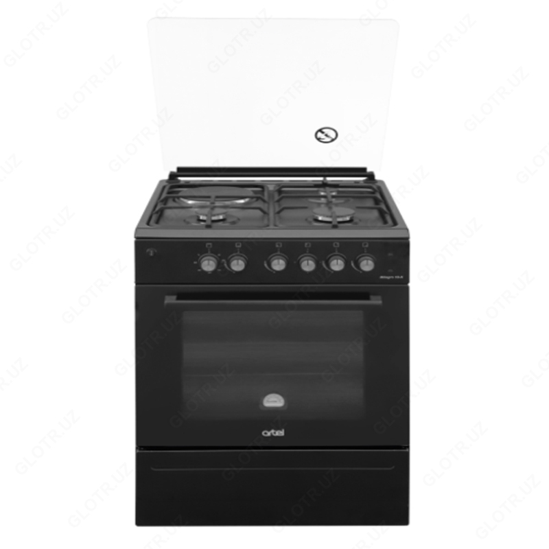 Gazli pechka Artel Apetito 10 G GP panjarasiz mat qora quyma temir