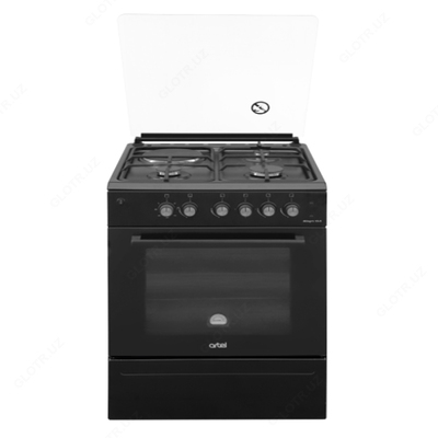 Gazli pechka Artel Apetito 10 G GP panjarasiz mat qora quyma temir