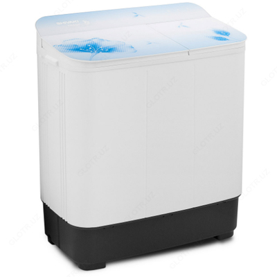 Yarim avtomatik kir yuvish mashinasi Shivaki TG 60F 3D, 6 kg oq / ko'k