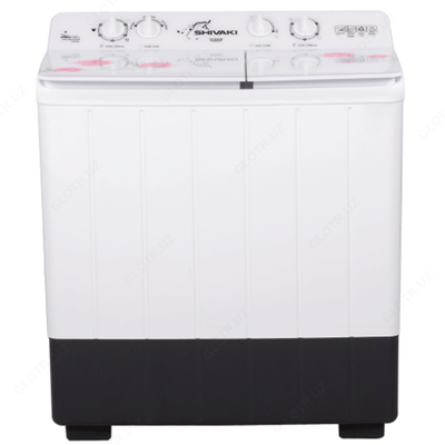 Shivaki TG 80 P yarim avtomatik kir yuvish mashinasi, 8 kg oq / pushti