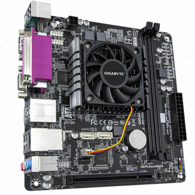 Материнская плата MB GigaByte E6010N DDR3 c процом АМD E1-6010