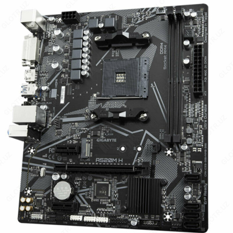 Материнская плата MB Gigabyte AMD AM4 A520M H DDR4