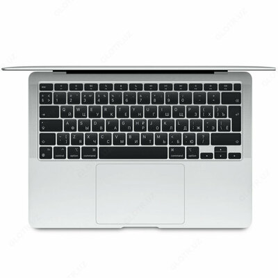 Noutbuk Apple MacBook Air Model A2337 (Apple M1 8 yadroli protsessor / Apple M1 8GB xotira / SSD 256GB / 13.3 Retina IPS (2560x1600) / 7 yadroli GPU o'rnatilgan / DVD / RUS / Mac OS yo'q)