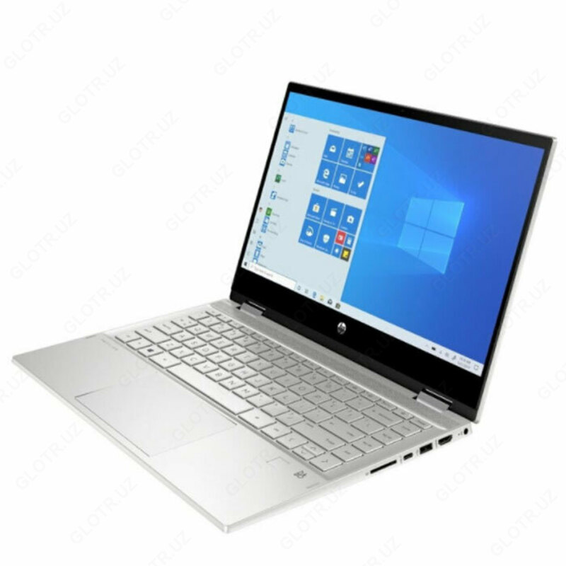 Noutbuk HP Pavilion x360 14-dw1003ur (800) (Intel Core i5-1135G7 Quad/ DDR4 8GB/ SSD 512GB/ 14 IPS FHD/ Intel Iris Xe Graphics/ No DVD/ W10H64/ RU) Tabiiy kumush