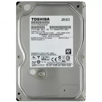 Жесткий диск Toshiba DT01ACA100 HDD 1TB 3.5" 7200 об/мин