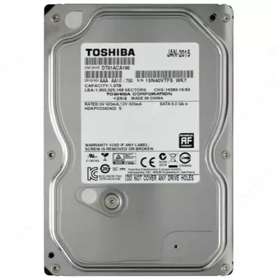 Жесткий диск Toshiba DT01ACA100 HDD 1TB 3.5" 7200 об/мин