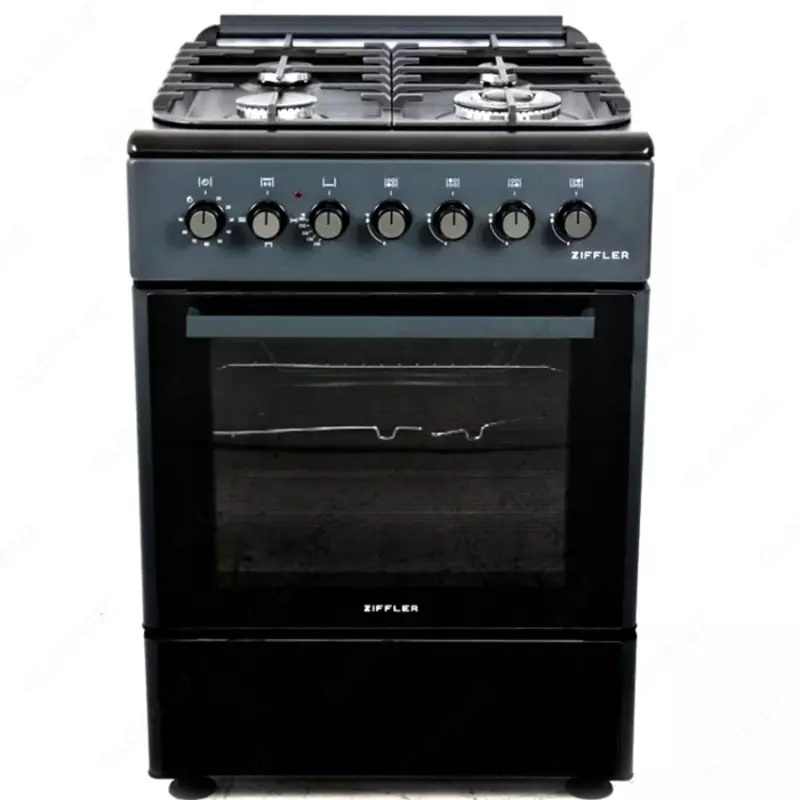 Газовая кухонная плита ZIFFLER DD-002E Чёрный