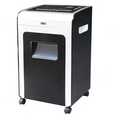 Уничтожитель бумаг deli E9917-EU черный/белый