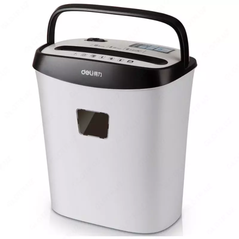 Уничтожитель бумаг Deli 9928 черный/белый