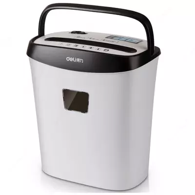 Уничтожитель бумаг Deli 9928 черный/белый