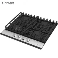 Встраиваемая варочная панель ZIFFLER 63GTK Black Glass Черный