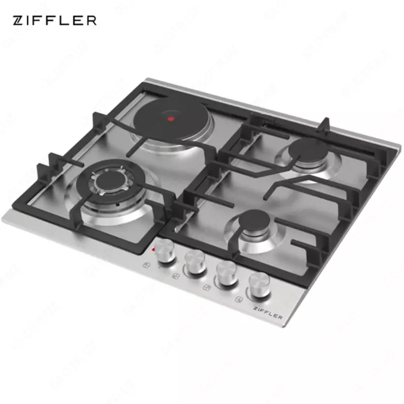 Встраиваемая варочная панель ZIFFLER 6L2GTPL Стальной