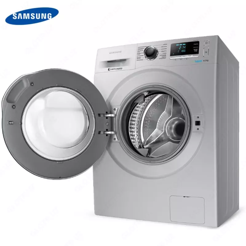 Стиральная машина автомат Samsung WW80J6210CSOLD Cерый 8кг