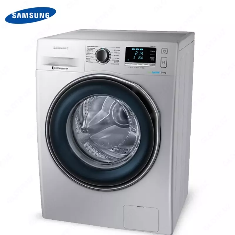 Стиральная машина автомат Samsung WW80J6210CSOLD Cерый 8кг