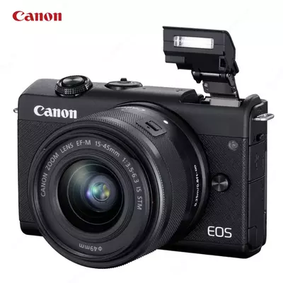 Фотоаппарат Canon EOS M200 Kit 15-45mm+55-200 4K Wi-Fi
