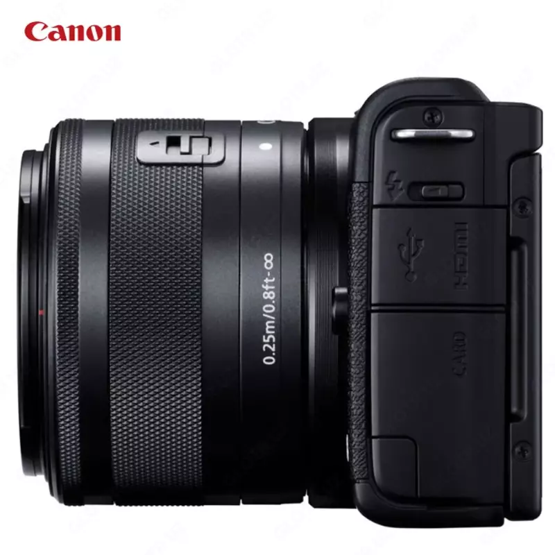 Фотоаппарат Canon EOS M200 Kit 15-45mm+55-200 4K Wi-Fi