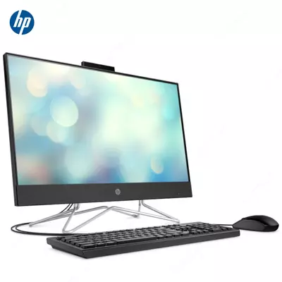 Моноблок HP 24-df1004ur (Intel i5-1135G7/ DDR4 4GB/ SSD 256GB/ 23,8 FHD IPS/ Intel Iris Xe Graphics/ No DVD/ key + mouse/ RU) Black