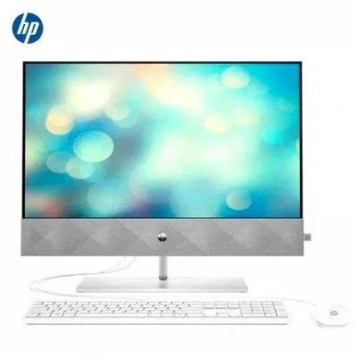 Моноблок HP Pavilion 24-k0021ur (Intel Core i3-10300T/ DDR4 4GB 3200/ HDD 1000GB/ 23,8" FHD IPS/ Intel UHD Graphics 630/ No DVD/ key + mouse/ DOS/ RU) White