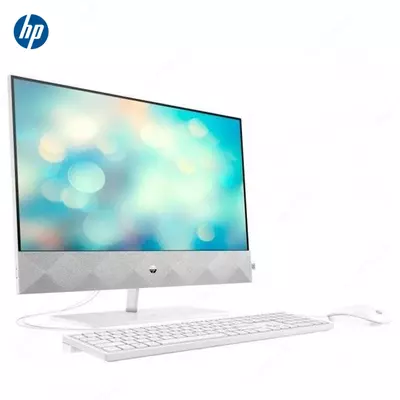 Моноблок HP Pavilion 27-d0017ur (Intel Core i5-10400T/ DDR4 8GB 3200/ HDD 1000GB/ 27" FHD IPS/ Intel UHD Graphics 750/ No DVD/ DOS/ RU) White