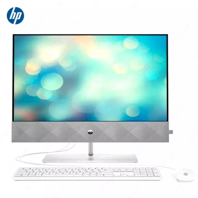 Моноблок HP Pavilion 27-d1033ur (Intel Core i5-11500T/ DDR4 8GB 3200/ SSD 256GB M.2 NVMe/ 27" FHD IPS/ Intel UHD Graphics 750/ No DVD/ DOS/ RU) White