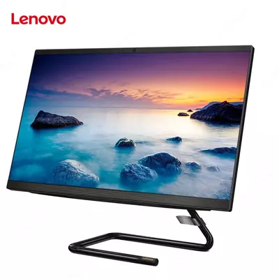 Моноблок Lenovo Ideacenter A340-24IWL (Intel i3-10110U/ DDR4 4GB/ HDD 1000GB/ 23,8 IPS FHD LCD/ Integrated Intel UHD Graphics/ No DVD/ Keyboard + mouse/ RU) Black